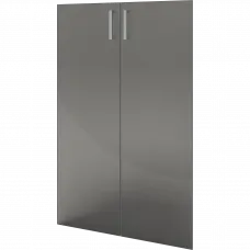 Двери средние стеклянные НТ-601.2.С.Ф Прозрачный 780x4x1180 Аргентум