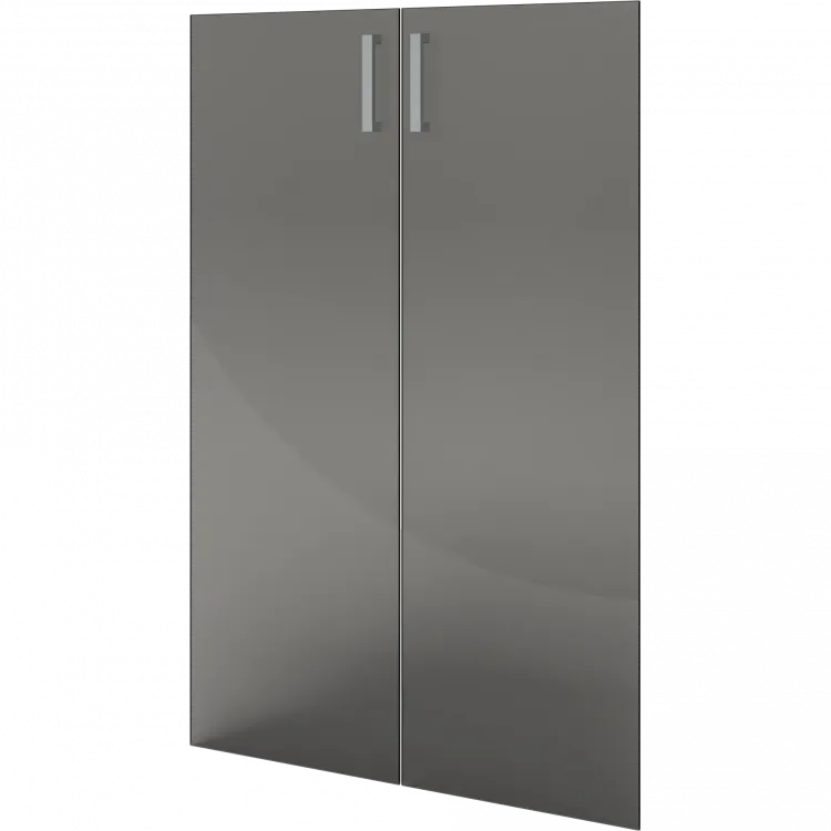 Двери средние стеклянные НТ-601.2.С.Ф Прозрачный 780x4x1180 Аргентум