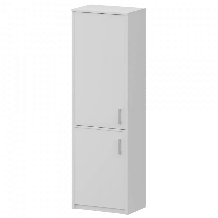 Шкаф комбинированный закрытый узкий А-321/А-621 Белый 560x365x2000 Арго