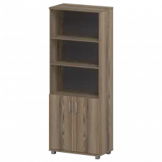 Стеллаж высокий полузакрытый "НТ-580;НТ-600.2" Дуб сафари 800x445x2050 Аргентум