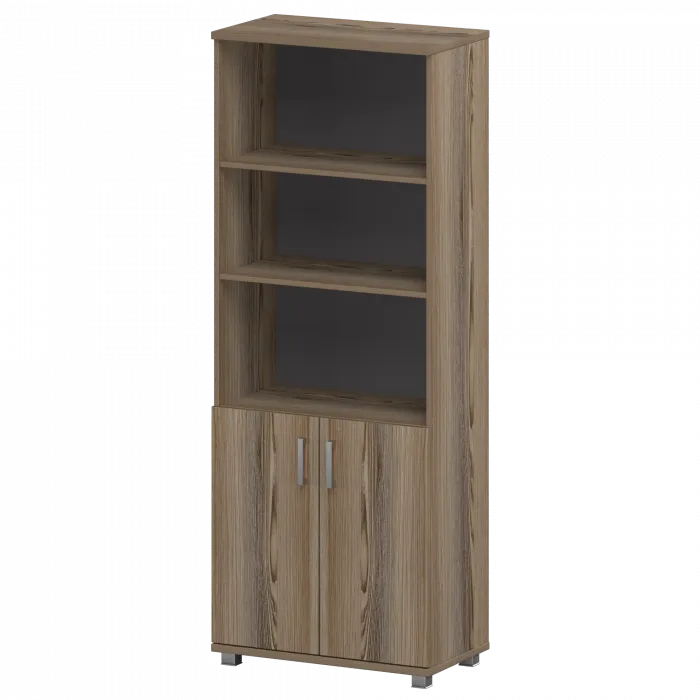 Стеллаж высокий полузакрытый "НТ-580;НТ-600.2" Дуб сафари 800x445x2050 Аргентум