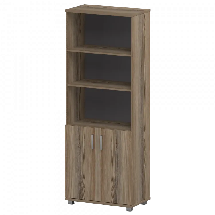 Стеллаж высокий полузакрытый "НТ-580;НТ-600.2" Дуб сафари 800x445x2050 Аргентум