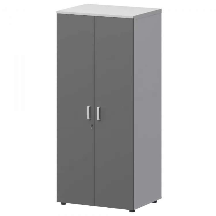 Шкаф для одежды СМШ-58-6ШД Тип1 Белый/Графит 792x594x1990 Смарт