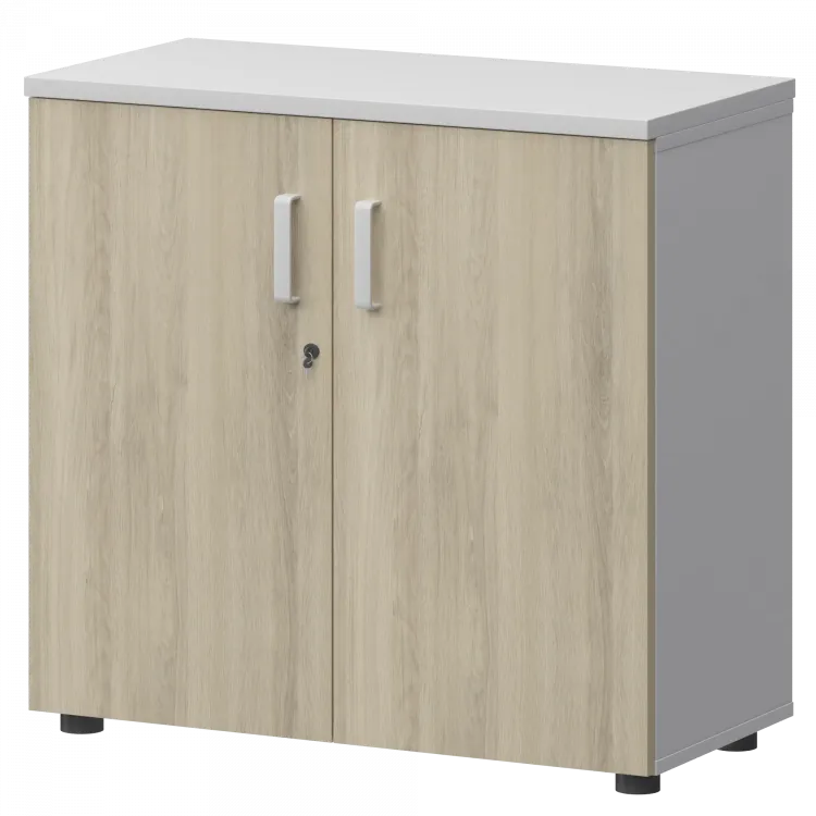 Шкаф СМШ-28Д Тип1 Белый/Кронберг 792x380x836 Смарт