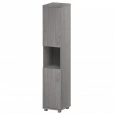 Стеллаж высокий узкий полузакрытый "НТ-540;НТ-600;НТ-600" Лиственница 400x445x2050 Аргентум