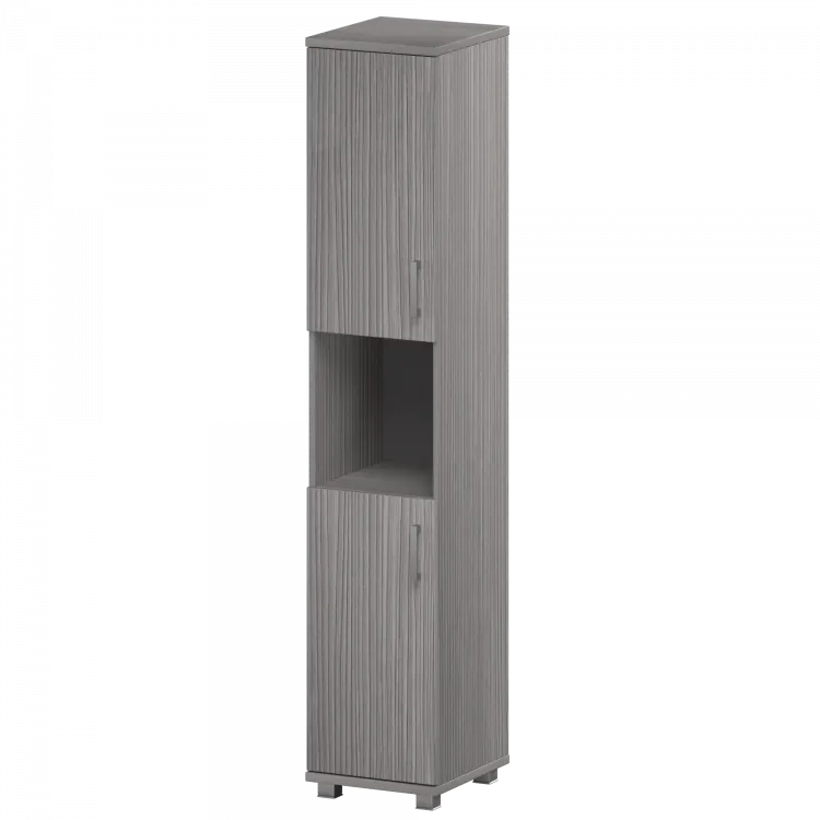 Стеллаж высокий узкий полузакрытый "НТ-540;НТ-600;НТ-600" Лиственница 400x445x2050 Аргентум