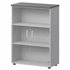 Шкаф СМШ-38С2 Белый/Графит 792x380x1215 Смарт