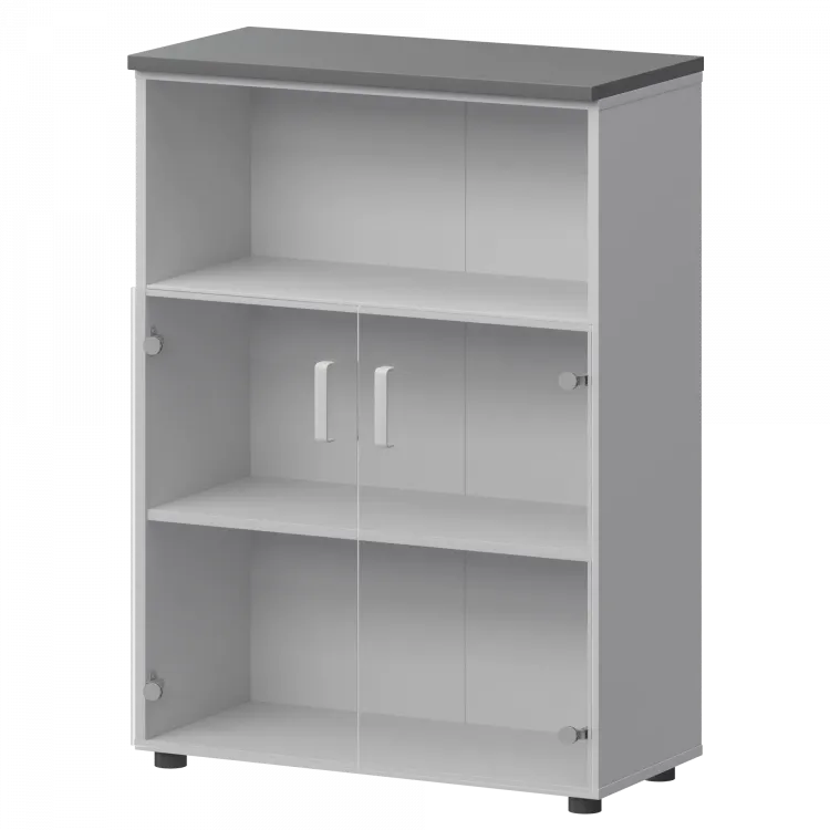 Шкаф СМШ-38С2 Белый/Графит 792x380x1215 Смарт