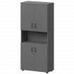 Шкаф СМШ-58Д4 Графит 792x380x1990 Смарт