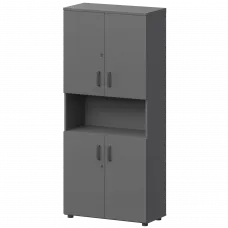 Шкаф СМШ-58Д4 Графит 792x380x1990 Смарт