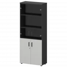 Шкаф СМШ-58ДС Тип1 Графит/Белый 792x380x1990 Смарт