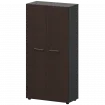 Шкаф высокий закрытый СМШ48F Дуб венге/Графит 792x380x1595 Кортез