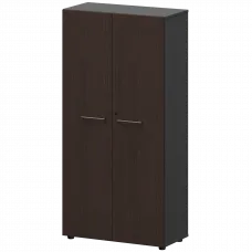 Шкаф высокий закрытый СМШ48F Дуб венге/Графит 792x380x1595 Кортез