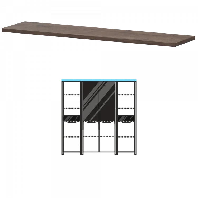 Топ КТ-76.38 Дуб апрель 1790x440x38 Акцент