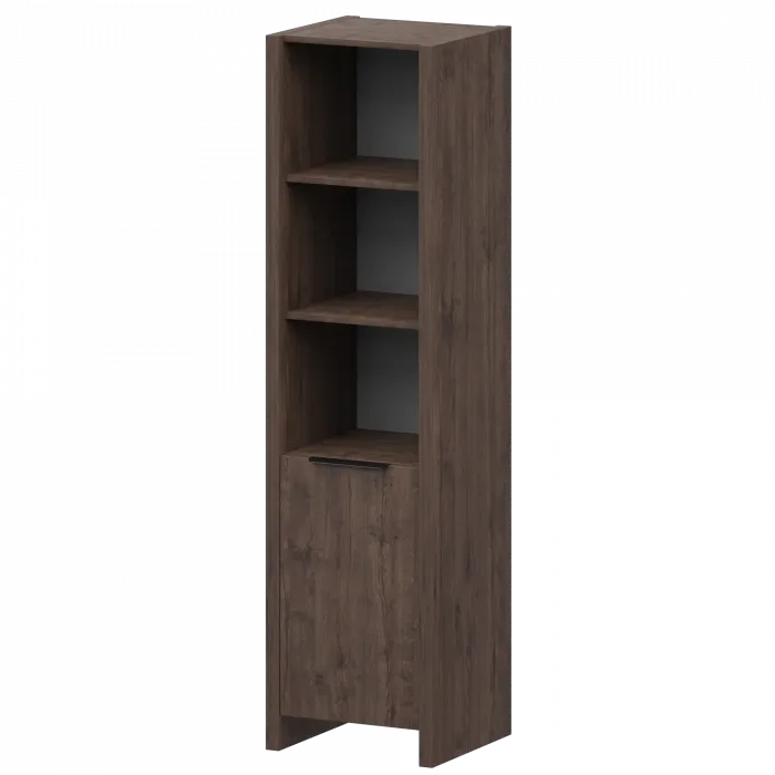 Стеллаж узкий комбинированный КТ-41.38/КТ-50.18 Дуб апрель 466x438x1968 Акцент