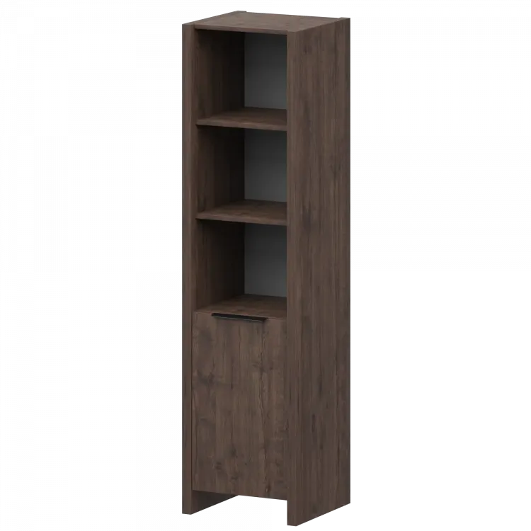 Стеллаж узкий комбинированный КТ-41.38/КТ-50.18 Дуб апрель 466x438x1968 Акцент