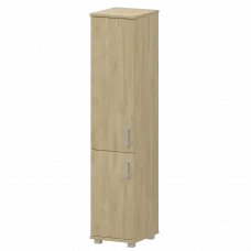 Стеллаж высокий узкий закрытый "НТ-540;НТ-600;НТ-601" Баттл Рок 400x445x2050 Аргентум