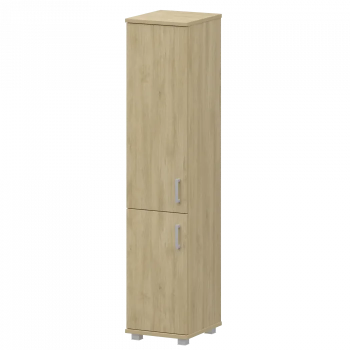 Стеллаж высокий узкий закрытый "НТ-540;НТ-600;НТ-601" Баттл Рок 400x445x2050 Аргентум