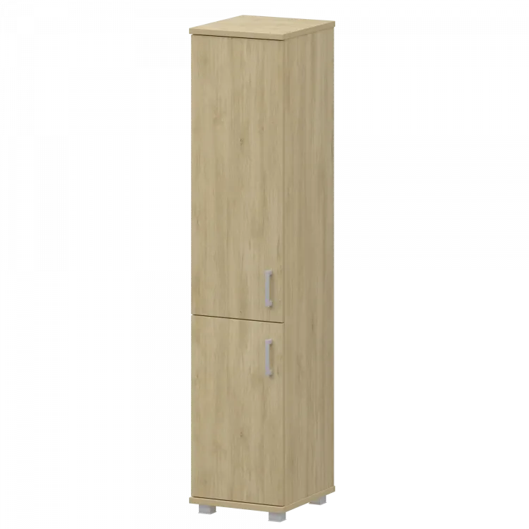 Стеллаж высокий узкий закрытый "НТ-540;НТ-600;НТ-601" Баттл Рок 400x445x2050 Аргентум