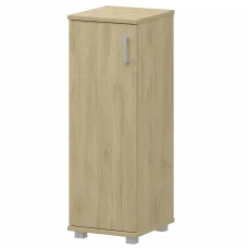 Стеллаж низкий узкий закрытый "НТ-440;НТ-601" Баттл Рок 400x445x1280 Аргентум