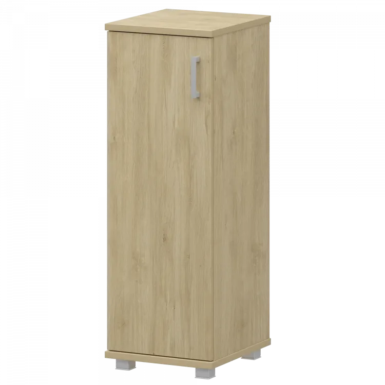 Стеллаж низкий узкий закрытый "НТ-440;НТ-601" Баттл Рок 400x445x1280 Аргентум