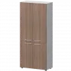 Шкаф высокий закрытый СМШ58.28F.38V(Б) Темный шимо/Белый 792x380x1990 Кортез