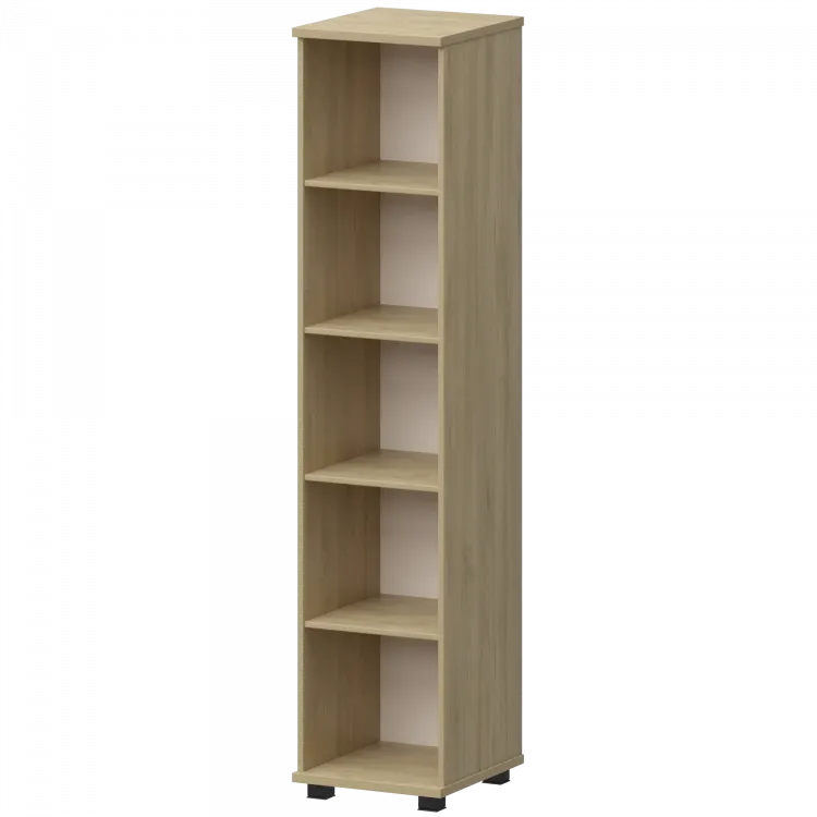 Стеллаж высокий узкий НТ-540.Ч Баттл Рок 400x445x2050 Аргентум