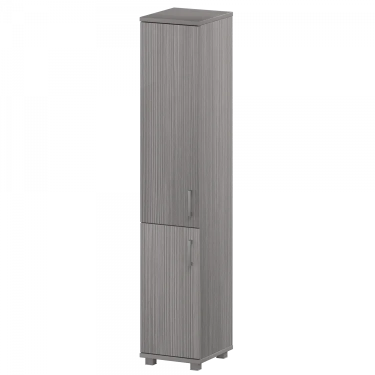 Стеллаж высокий узкий закрытый "НТ-540;НТ-600;НТ-601" Лиственница 400x445x2050 Аргентум