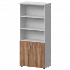 Шкаф СМШ-58Д2 Тип1 Белый/Таксония 792x380x1990 Смарт