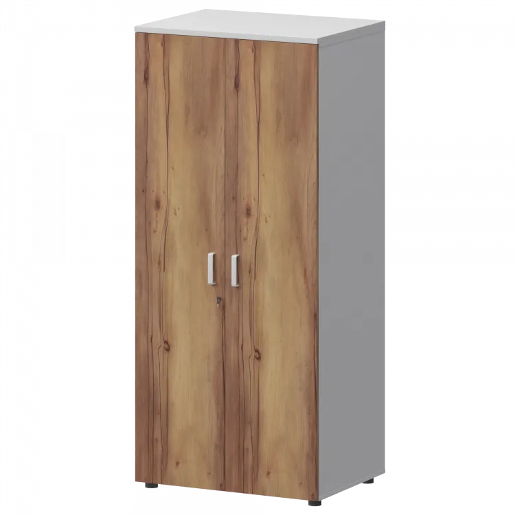 Шкаф для одежды СМШ-58-6ШД Тип1 Белый/Таксония 792x594x1990 Смарт