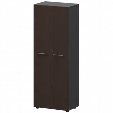 Шкаф для одежды KZS-46 Дуб венге/Графит 598x380x1595 Кортез