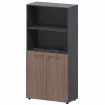 Шкаф высокий комб. СМШ48.28F.28S Темный шимо/Графит 792x380x1595 Кортез