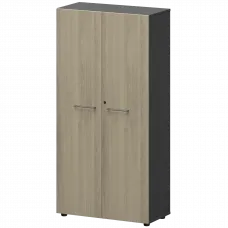 Шкаф высокий закрытый СМШ48F Кронберг/Графит 792x380x1595 Кортез