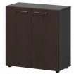 Шкаф низкий закрытый СМШ28F Дуб венге/Графит 792x380x811 Кортез