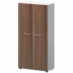 Шкаф высокий закрытый СМШ48F(Б) Темный шимо/Белый 792x362x1595 Кортез