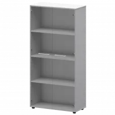 Шкаф высокий со стеклом СМШ48S(Б) Белый 792x380x1595 Кортез