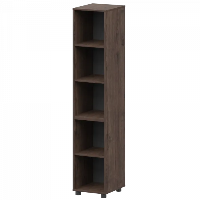 Стеллаж высокий узкий К-932 Дуб апрель 360x420x2000 Приоритет