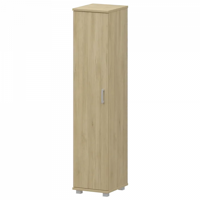 Стеллаж высокий узкий закрытый "НТ-540;НТ-602" Баттл Рок 400x445x2050 Аргентум