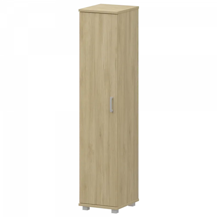 Стеллаж высокий узкий закрытый "НТ-540;НТ-602" Баттл Рок 400x445x2050 Аргентум