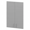 Двери для широких стеллажей А-610.Ф Серый 710x18x1120 Арго