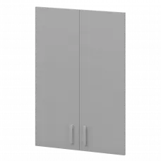 Двери для широких стеллажей А-610.Ф Серый 710x18x1120 Арго