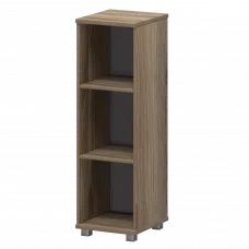 Стеллаж низкий узкий НТ-440 Дуб сафари 400x445x1280 Аргентум