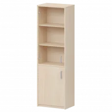 Шкаф комбинированный узкий с прозрачным стеклом А-321/А-стл321пр Бук 560x365x2000 Арго