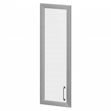 Дверь стеклянная в алюминиевой раме левая К-980.СР.ЛВ.Ф Лагос 356x20x1165 Приоритет