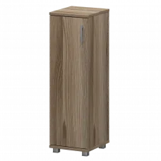 Стеллаж низкий узкий закрытый "НТ-440;НТ-601" Дуб сафари 400x445x1280 Аргентум