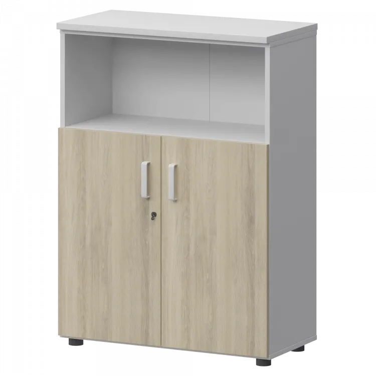 Шкаф СМШ-38Д2 Тип1 Белый/Кронберг 792x380x1214 Смарт