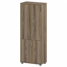 Стеллаж высокий закрытый "НТ-580;НТ-600.2;НТ-601.2" Дуб сафари 800x445x2050 Аргентум