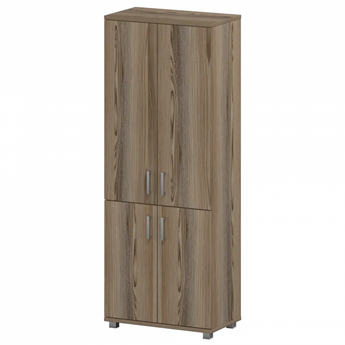 Стеллаж высокий закрытый "НТ-580;НТ-600.2;НТ-601.2" Дуб сафари 800x445x2050 Аргентум