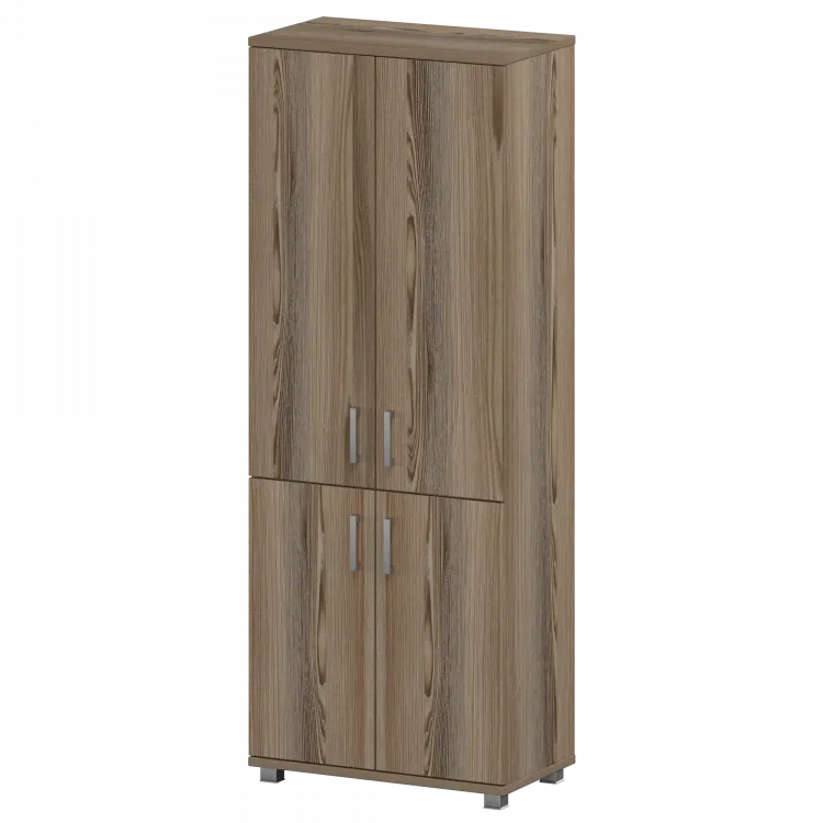 Стеллаж высокий закрытый "НТ-580;НТ-600.2;НТ-601.2" Дуб сафари 800x445x2050 Аргентум