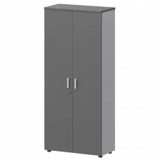 Шкаф СМШ-58Д Тип2 Белый/Графит 792x380x1990 Смарт